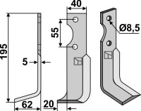 Fräsmesser 195x40mm, links gallery 20_2nd