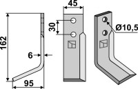 Fräsmesser 162x45mm, links gallery 1_2nd