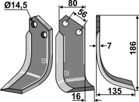 Fräsmesser 186x80mm, rechts gallery 2_2nd