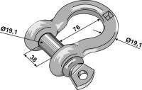 Schäkel 19,1mm - verzinkt gallery 9_2nd