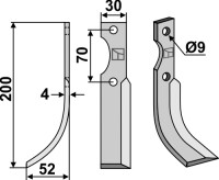 Fräsmesser 200x30mm, links gallery 12_2nd
