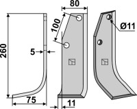 Fräsmesser 260x80mm, links gallery 3_2nd