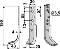Fräsmesser 190x30mm, links gallery 18_2nd