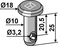 Splintbolzen Ø10x25 2