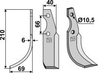 Fräsmesser 210x40mm, links gallery 18_2nd