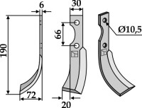 Fräsmesser 190x30mm, links gallery 20_2nd