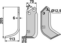 Fräsmesser 205x70mm, links gallery 4_2nd