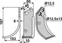 Fräsmesser 187x60mm, links gallery 3_2nd