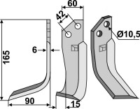 Fräsmesser 165x60mm, links gallery 4_2nd