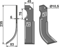 Fräsmesser 235x45mm, links gallery 19_2nd