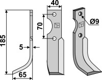 Fräsmesser 185x40mm, links gallery 15_2nd