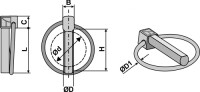 Standard-Klappsplint, geschlagen 2
