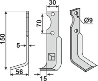 Fräsmesser 150x30mm, links gallery 5_2nd