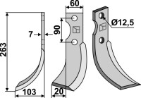 Fräsmesser 263x60mm, links gallery 5_2nd