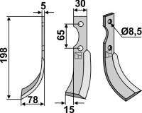 Fräsmesser 198x30mm, links gallery 16_2nd
