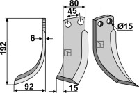 Fräsmesser 192x80mm, links gallery 8_2nd