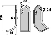Fräsmesser 150x60mm, links gallery 11_2nd
