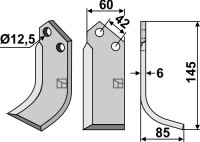 Fräsmesser 145x60mm, rechts gallery 2_2nd