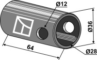 Reduzierbuchse Kat. III-II 2