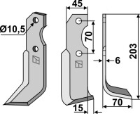 Fräsmesser 203x45mm, rechts gallery 9_2nd