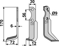 Fräsmesser 170x30mm, links gallery 5_2nd