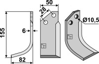 Fräsmesser 155x50mm, links gallery 24_2nd