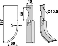 Fräsmesser 197x40mm, links gallery 12_2nd