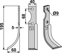 Fräsmesser 195x40mm, links gallery 17_2nd