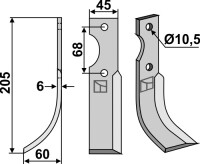 Fräsmesser 205x45mm, links gallery 18_2nd