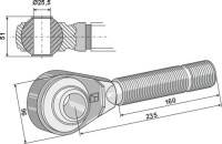 Spindel M36x3 2