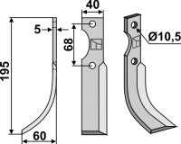 Fräsmesser 195x40mm, links gallery 9_2nd