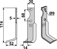 Fräsmesser 174x30mm, links gallery 20_2nd