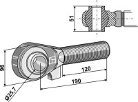 Spindel M42x3 - 120 2