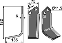 Fräsmesser 182x75mm, links gallery 2_2nd