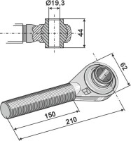 Spindeln M27x3 mit gehärteten Kugelaugen