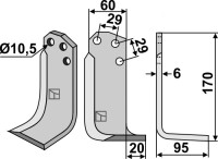 Fräsmesser 170x60mm, rechts gallery 3_2nd