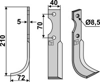 Fräsmesser 210x40mm, links gallery 16_2nd