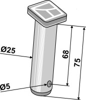 Bolzen Ø25 2