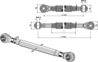 Oberlenker M30x3,5 Standard 2
