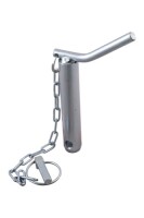Sicherungsbolzen mit Kette und Klappsplint für Unterlen