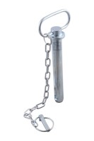 Steckbolzen mit Kette und Klappsplint