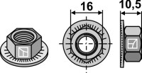 Sechskantmutter - M10x1,5 2