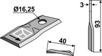 Rotorklinge 93x40mm 2