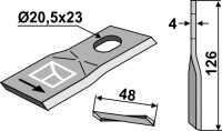 Rotorklinge 126x48mm 2