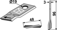 Rotorklinge 96x48mm