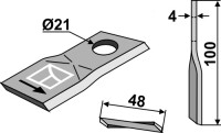 Rotorklinge 100x48mm 2