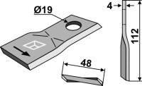 Rotorklinge 112x48mm 2