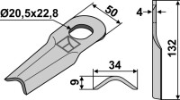Rotorklinge 132x34mm 2