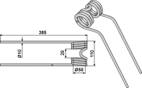 Heuwenderzinken Ø10 2