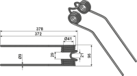 Heuwenderzinken Ø9 2